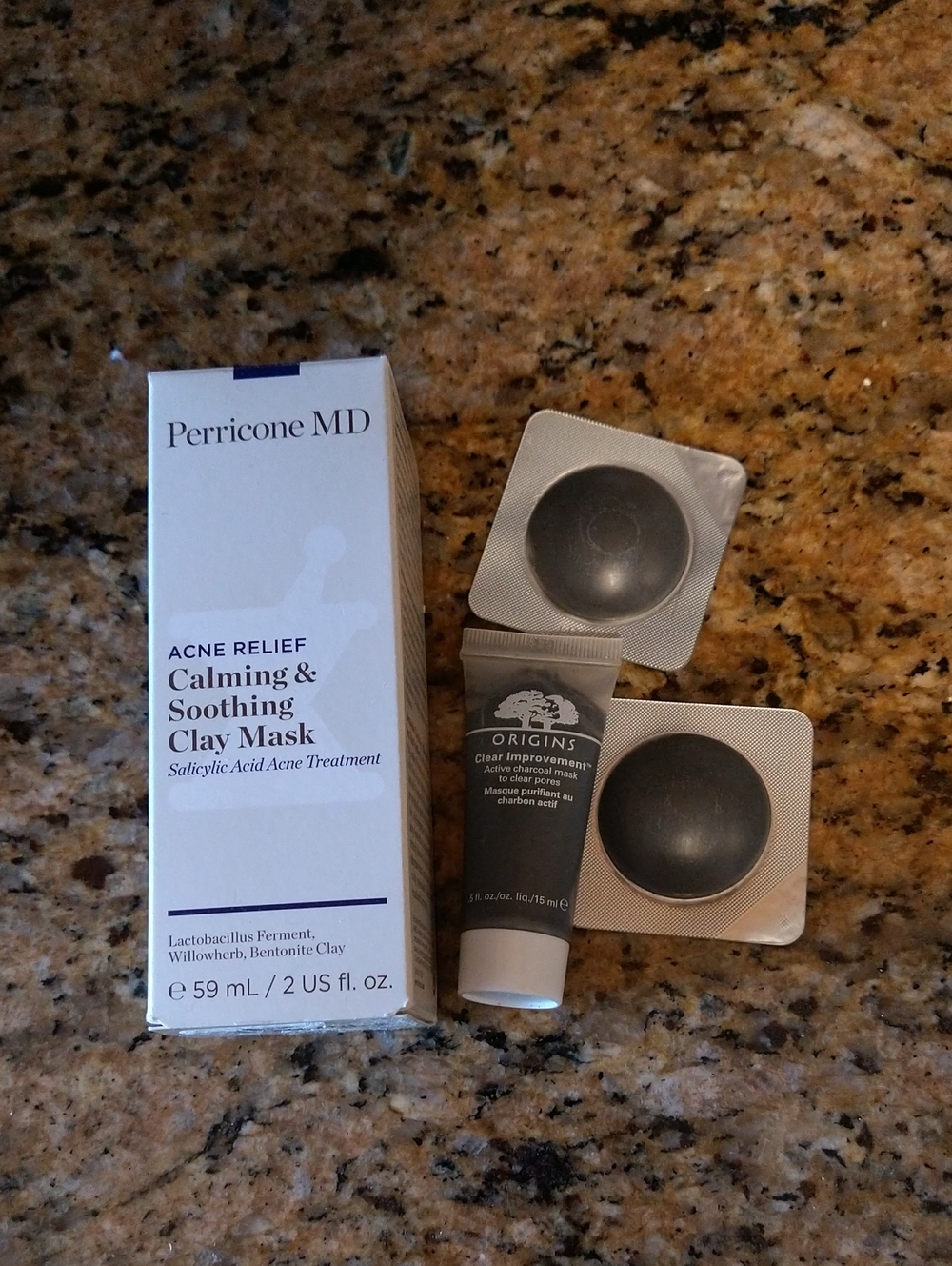 Perricone MD Calming & Soothing Clay Mask - NIB +Origins Clear Mask
